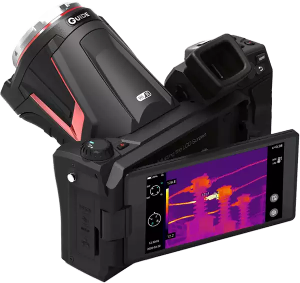 Guide PS610 - Высокоэффективная тепловая камера, NETD 30 мК, -40°C +800°C (опционально 700°C~2000°C), ИК разрешение  640x480, поле зрения 25° × 19°