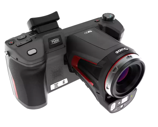 Guide PS400 - Высокоэффективная тепловая камера, NETD 45 мК, -40°C +800°C (опционально 700°C~2000°C), ИК разрешение  384×288, поле зрения 25° × 19°