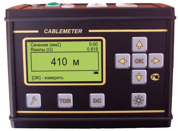 СВЯЗЬПРИБОР CableMeter E - прибор для измерения длины кабеля с опцией измерения проложенного кабеля
